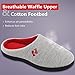 RockDove Two-Tone House Slippers for Women, Memory Foam Footbed w/ Indoor Outdoor Sole 7-8 B(M) US