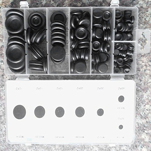 Whitelotous 170pcs Multi-function Rubber Grommets Electrical Wire Gasket Kit for Car Firewall Hole Plug Set