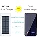 Solar charger Power Bank 24000mah Huge Capacity Portable Charger 3 Output Ports (2A+2A+1A) Backup Battery Pack For iPhone iPad Samsung HTC Cellphones Tablet And More