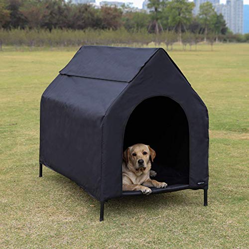 Amazon Basics Elevated Portable Pet House, Large (51 x 41 x 34 Inches
