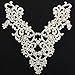2 Pieces, Victorian Venice Lace Applique Yoke, Thick Quality, Ivory, 9.5