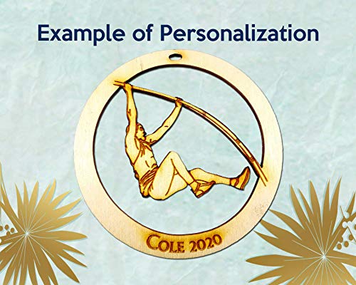 Personalized Pole Vaulter Ornament, Men, Gift for Pole Vaulter, Pole Vault Christmas Ornaments