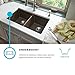 Elkay Quartz Classic ELG1616GS0 Greystone Single Bowl Dual Mount Bar Sink