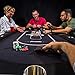 Franklin Sports Folding Poker Table – Portable Tabletop Casino-Style Poker – Up to 10 Players – Foldable Poker Table – Felt Top – Plush Armrests – Steel Frame – Easily View Your Cards – Cup Wells
