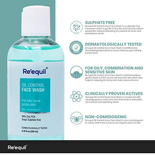 reequil anti acne face wash