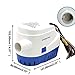 IUMÉ Boat Bilge Water Pump, Generic Automatic Submersible 12v 1100gph DC All-in-one Marine Bilge Auto Yacht with Float Switch Current 3.8A White & Blue