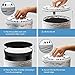 LEVOIT Air Purifier for Home Smokers Allergies and Pets Hair, True HEPA Filter, Quiet in Bedroom, Filtration System Cleaner Eliminators, Odor Smoke Dust Mold, Night Light, Black, 2-Yr Warranty,LV-H132