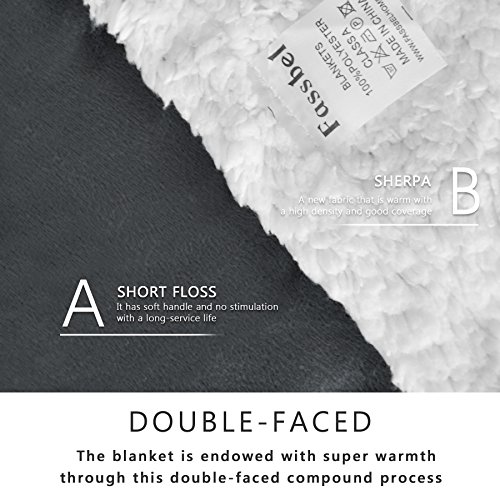 image for Fassbel Sherpa Throw Blanket Reversible Super Soft Lightweight Blanket