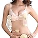 UTOVME Womens Hands Free Maternity Breastpump Bra Underwire Pull Off Button Clip