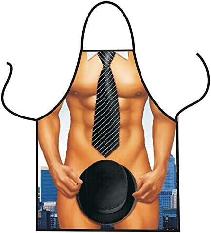 HEYUHUI Whimsy Muscle Man Sexy Funny Boyfriend Aprons with Suit for Pretend Play