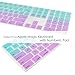 TOP CASE - Faded Ombre Ultra Thin Silicone Soft Keyboard Cover Compatible with Apple Magic Keyboard with Numeric Keypad Model: MQ052LL/A A1843 (US Layout, 2017 Released) - Hot Blue & Purple