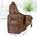 Piscifun Sports Shoulder Bag Fishing Tackle Bag Crossbody Messenger Sling Bags (Brown)