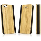 iPhone 5c Case, BoxWave [True Bamboo Booklet Case] Hand Made, Real Wood Book Cover for Apple iPhone 5c - Natural