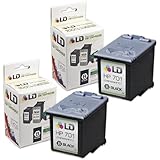 LD © Remanufactured Replacement Ink Cartridges for Hewlett Packard CC635A (HP 701) Black (2 Pack) for use in the HP FAX 640, HP FAX 650, HP 2140 Fax Printers