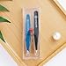 amoore Eyebrow Tweezers 2 pcs Hair Tweezer Stainless Steel Slant Tip and Pointed Eyebrow Tweezer Set for Plucking Chin Facial Hair Splinter