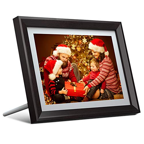 Dragon Touch 10 inch Wi-Fi Digital Picture Frame Classic 10, Touch Screen HD Display, 16GB Storage, Auto-Rotate, Share Photos with Friends via App, Email, Cloud