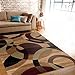 Rugshop Contemporary Abstract Circles Perfect for high Traffic Areas of Your Living Room,Bedroom,Home Office,Kitchen Area Rug 3'3