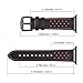 KZKR Watch band black Leather Replacement Bands straps classic dress band For Apple watch series 1 2 3 42mm men women