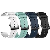 BabyValley Bands Compatible with Letsfit EW1/ Letsfit IW1 SmartWatch Bands, Soft Silicone Color Replacement Bracelet Sport Wrist Strap Band for Men/Women