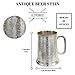 Alchemade 100% 20 oz Etched Silver Beer Stein - Large Vintage Renaissance Metal Tankard - Goblet Mug For Beer, Cocktails, Or Your Favorite Beverage - Keeps Drinks Cold