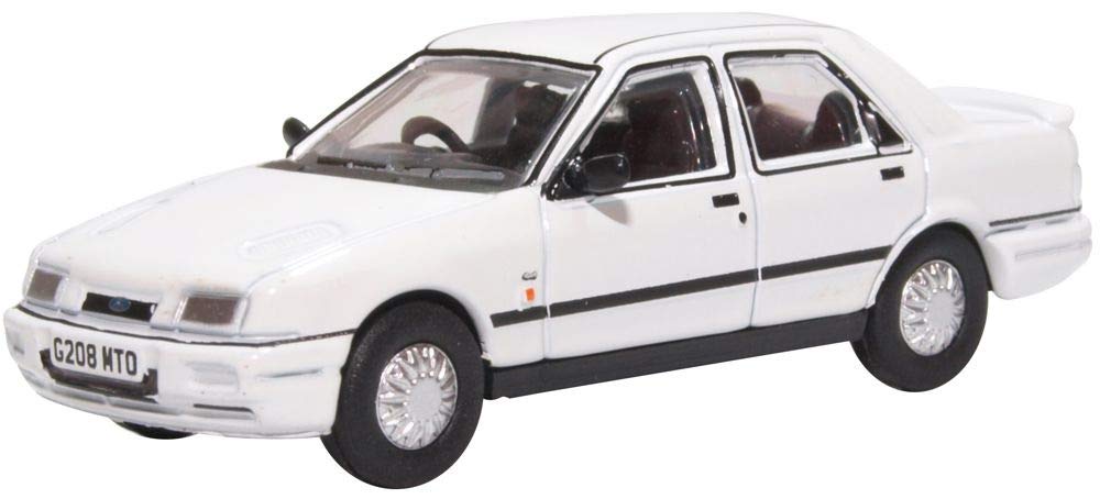 Oxford Diecast 1:76 Ford Sierra Sapphire Diamond White Collectable model 76FS005