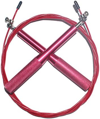 Jump Rope - by Stonepack - High Speed Skiping Rope with Adjustable and Portable Design for Double Unders, Crossfit, Fitness, Training, Suitable for Adult, Children (Red)