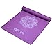 Yes4All Premium PVC Exercise Yoga Mat Printed Design – Printed Yoga Mat Thin Non Slip for Workout, Pilates – Yoga Floor Mat with Design (3mm, Hypnotica Purple)