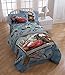 Jay Franco Disney/Pixar Cars Tune Up Blue/Gray 4 Piece Full Sheet Set with Lightning McQueen & Mater (Official Disney/Pixar Product)