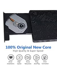 USB 3.0&USB-C External CD DVD Drive,Multifunctional External CD DVD + - RW Burner Player Writer Support SD TF Card 2 USB 3.0 Ports Charging,Compatible with Mac OS Windows MacBook Laptop Desktop-Black