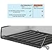 DESIGNA Stackable Metal Mesh Desk Trays 4 Tier File Document Letter Tray Desk Organizer Desktop Paper Tray Rack for Home Office School Stacking Supports - Black