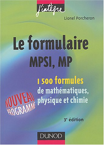 Le  formulaire MPSI, MP