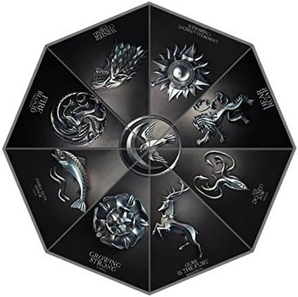 Panda custom game of throne Auto Foldable Sun Rain Umbrella Windproof Anti-UV