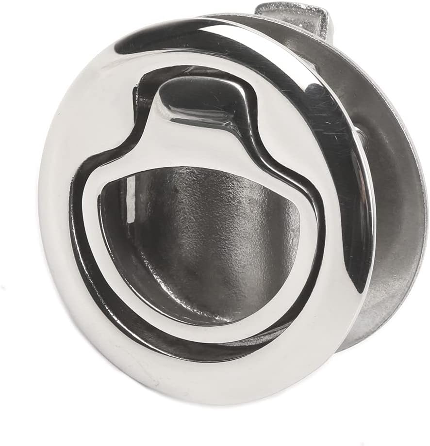 Thorn Marine Boat Stainless Steel Non Locking Flush Pull Slam Latch Hatch Push 2" (Pack of 1) : Sports & Outdoors
