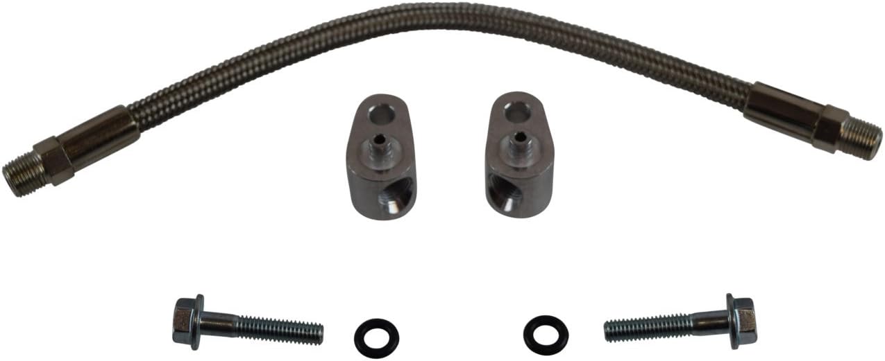 LS Throttle Body Bypass Hose Kit Coolant Steam Crossover LS Steam Port Crossover, CCO12SS