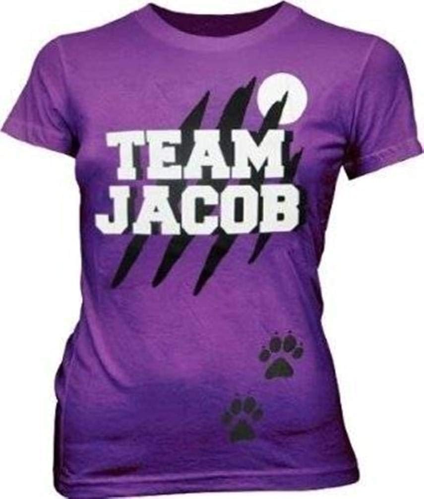 Amazon.com: Team Jacob Wolf Purple Juniors T-Shirt Tee: Clothing