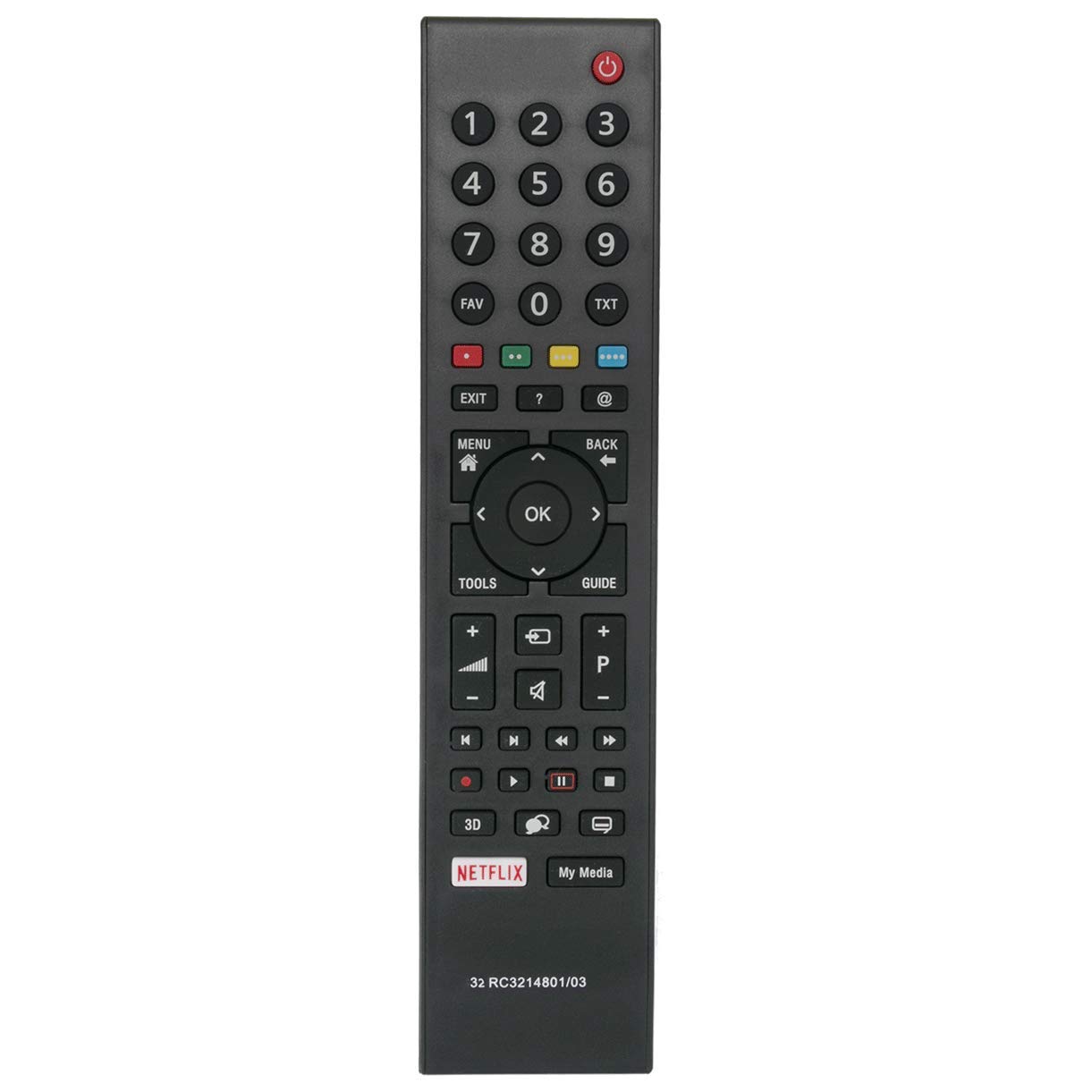 Vinabty RC3214801/03 Replaced Remote Control Compatible with GRUNDIG TS1187R-5 TS1187 313923827833 XPS187