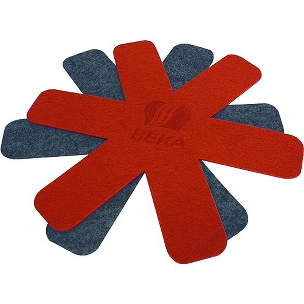 Beka Cookware 2 Pieces Felt Pan Protectors Set, 38 cm, Multi Colour, 30 x 38 x 30 cm