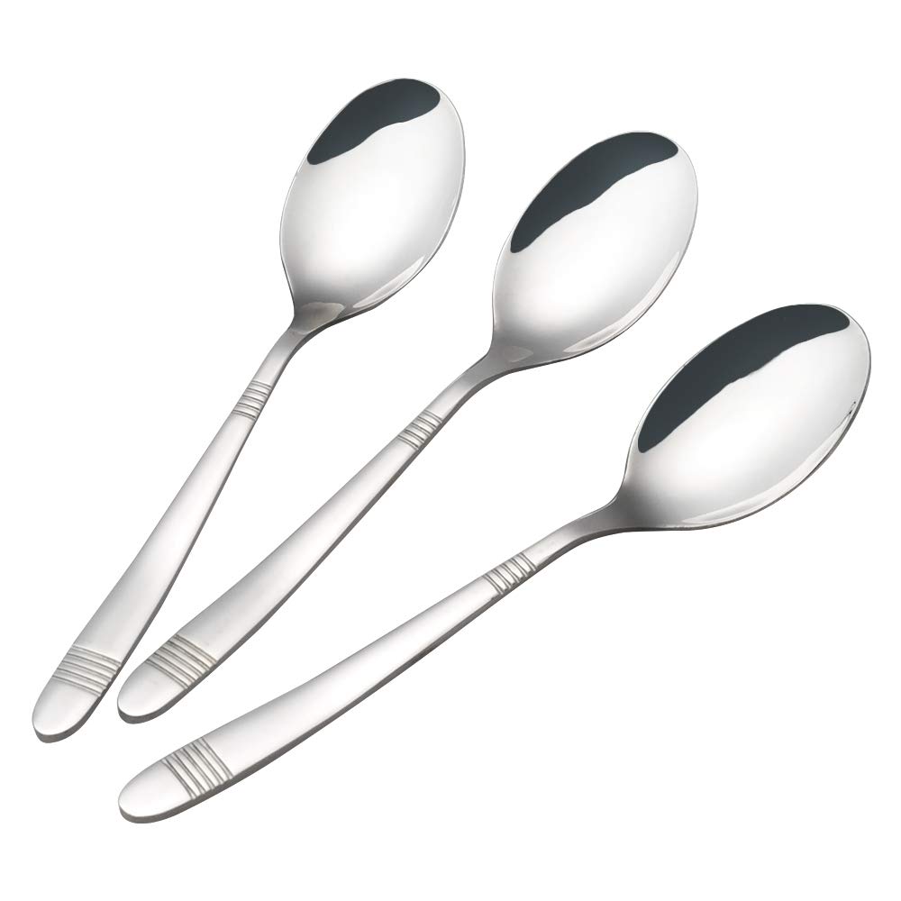 Callyne12-Piece Dinner Spoons, Stainless Steel Cutlery Spoon