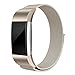 SWEES Metal Bands Compatible Fitbit Charge 2, Stainless Steel Metal Magnetic Replacement Wristband Small & Large (5.5