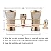 Uarter Opera Glasses Theater Vintage Binoculars With Handle Champagne with Gold Trim 3X25