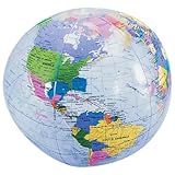 Earth Globe Beach Balls - 6 Cnt.