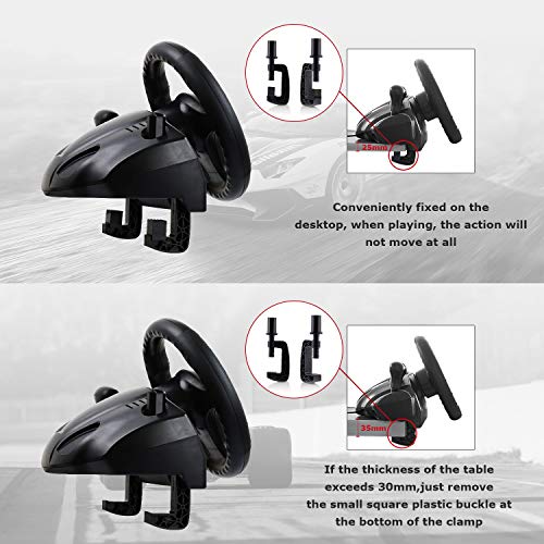 DOYO Gaming Racing Wheel 270 Degree Driving Force Steering Wheel with