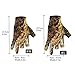 QualyQualy Sun Gloves UV Protection Gloves Fishing Gloves Camouflage Gel Glove Thin Fingersless Gloves Men for Kayaking Paddling Driving Hiking