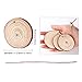 OurWarm 50pcs Natural Wood Slices, Unfinished Wood Circles for Crafts Centerpieces, 2.0-2.5 Inches Predrilled Wood Craft Kit for Arts and DIY Christmas Tree Ornaments