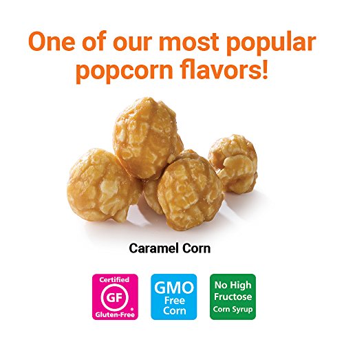 Popcornopolis Gourmet Caramel Popcorn 1.26 Gallon Tin, Perfect Popped