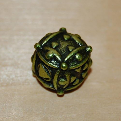 IronDie 1 (One) Single Solid Metal Italian Dice - Green Ballistic (Die-Cast Designer Six-Sided Die / d6)