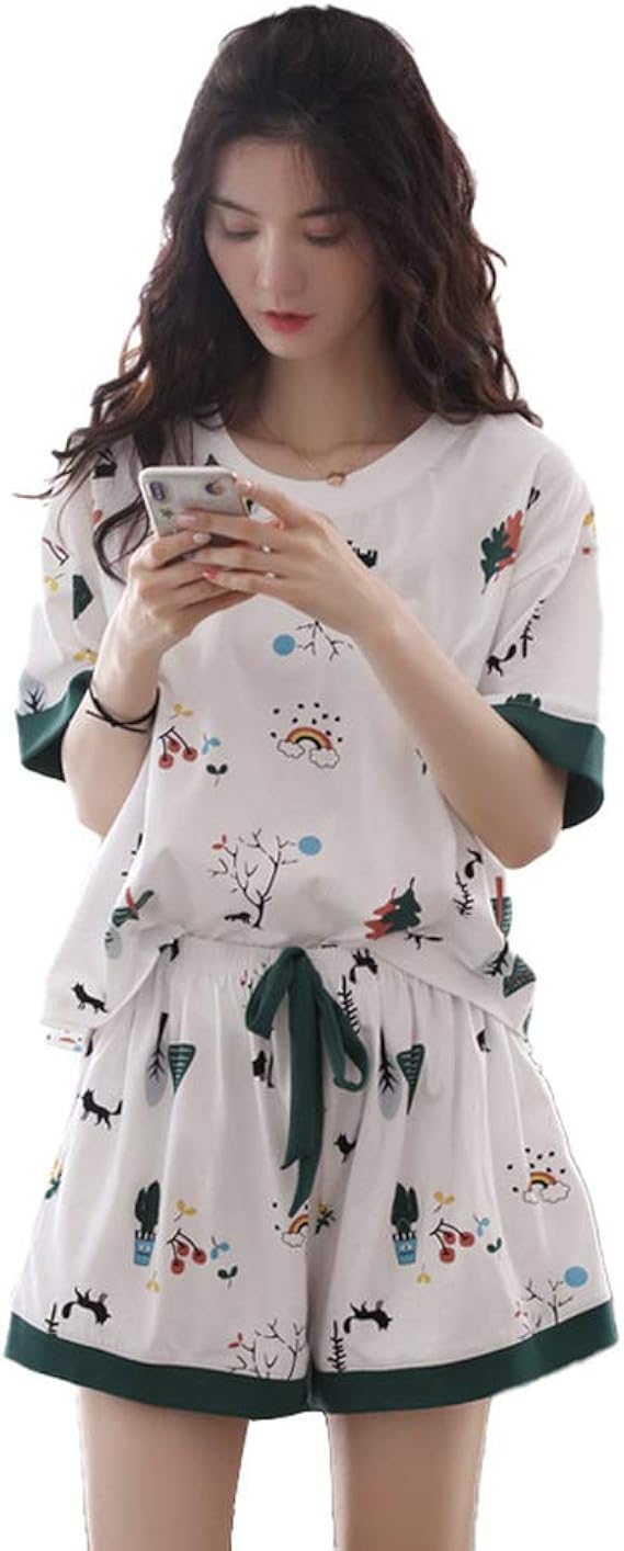 Amazon Patypeetyルームウェア パジャマ レディース かわいい 前開き 上下セット チェック柄 半袖 レモン柄 ポケット付き 部屋着 寝間着 春 夏 女性 かわいい レディース 誕生日 ギフト 結婚祝い プレゼント パジャマ ルームウェアセット 通販