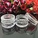50Pcs Portable Travel Cosmetic Sample Containers 5 Gram Plastic Pot Jars