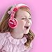 JIEDING Kids Headphones,3.5mm Jack 85dB Volume Limited Stereo Wired Children’s Headphones Over Ear Headsets(Pink)thumb 1