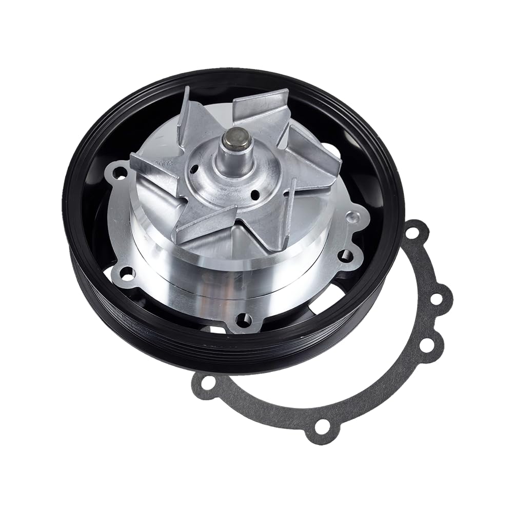 Photo 1 of AW6738 Engine Water Pump w/Gasket & Pulley | Fit for Cadillac CTS Escalade ESV Chevrolet (Chevy) Camaro Silverado 1500 Suburban Tahoe GMC Sierra 1500 Yukon XL V6 V8 4.3L 5.3L 6.0L 6.2L | OE 252-1027